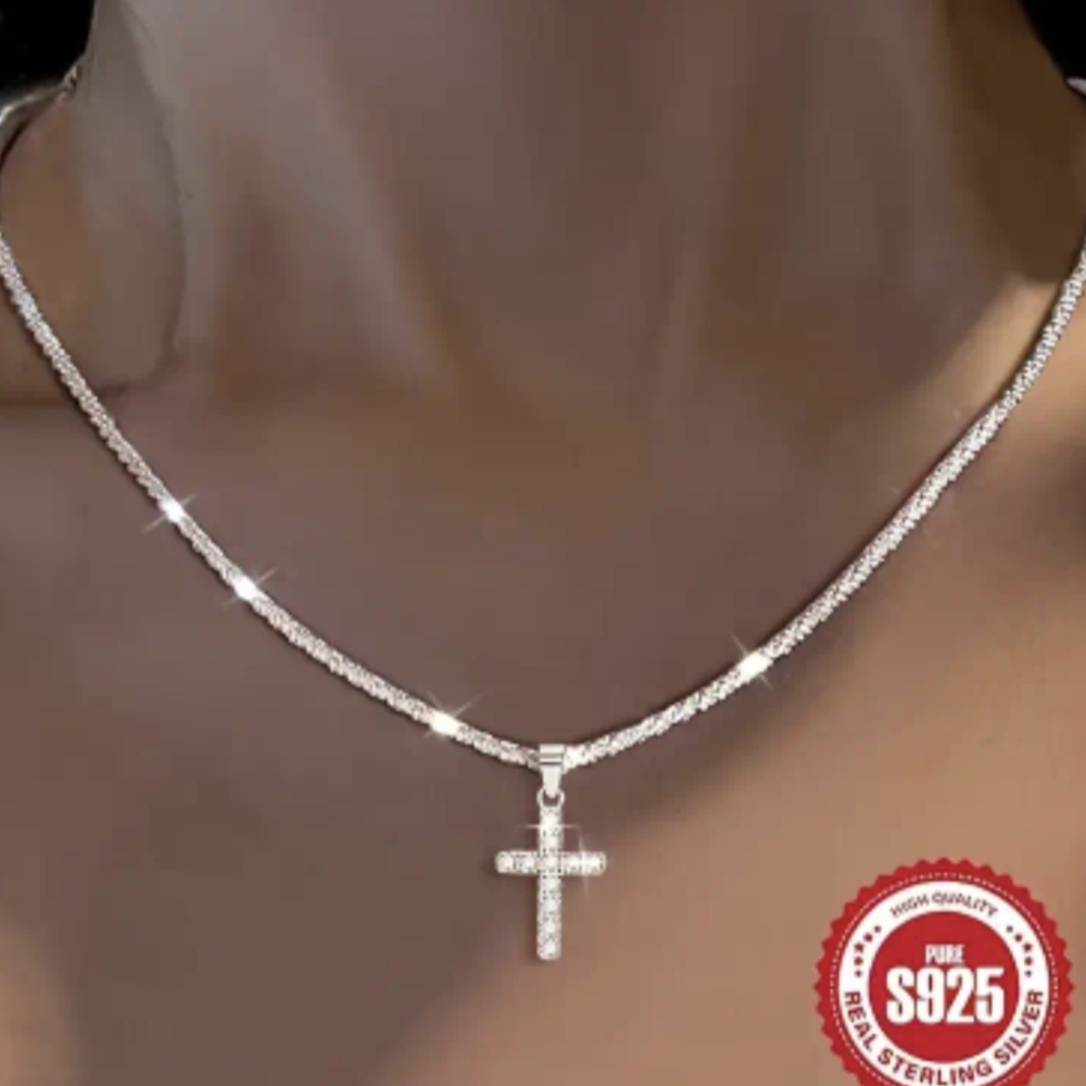 Sterling Silver Cross Pendant Necklace